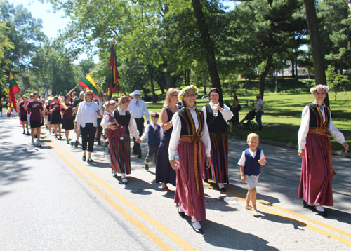 Parade of Flags at 2019 Cleveland One World Day - Estonia, Latvia and Lithuania